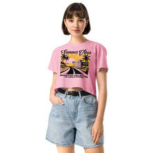 Load image into Gallery viewer, Women’s "Summer Vibes" crop top
