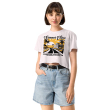 Load image into Gallery viewer, Women’s "Summer Vibes" crop top