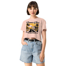 Load image into Gallery viewer, Women’s "Summer Vibes" crop top